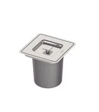 Lixeira de Embutir Clean Square Inox 5 L