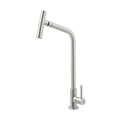 Torneira Versa Inox c Bica Articulada