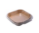 Conjunto de 50 Formas de Papel Descartável para Air Fryer 16cm x 16cm x 4,5cm - Lyor