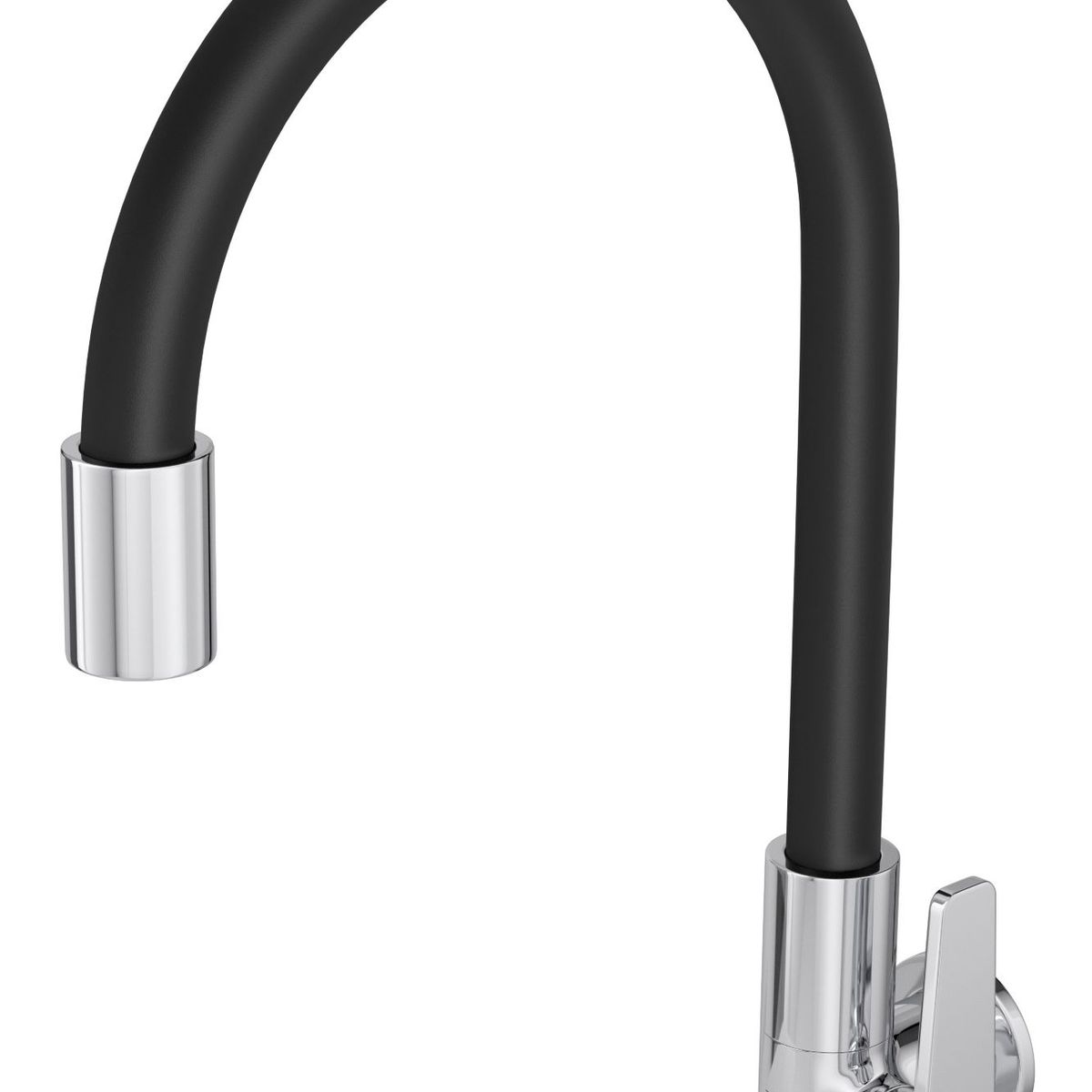 Torneira De Cozinha De Parede Decamotion Cromado e Preto, marca  - Foto Principal