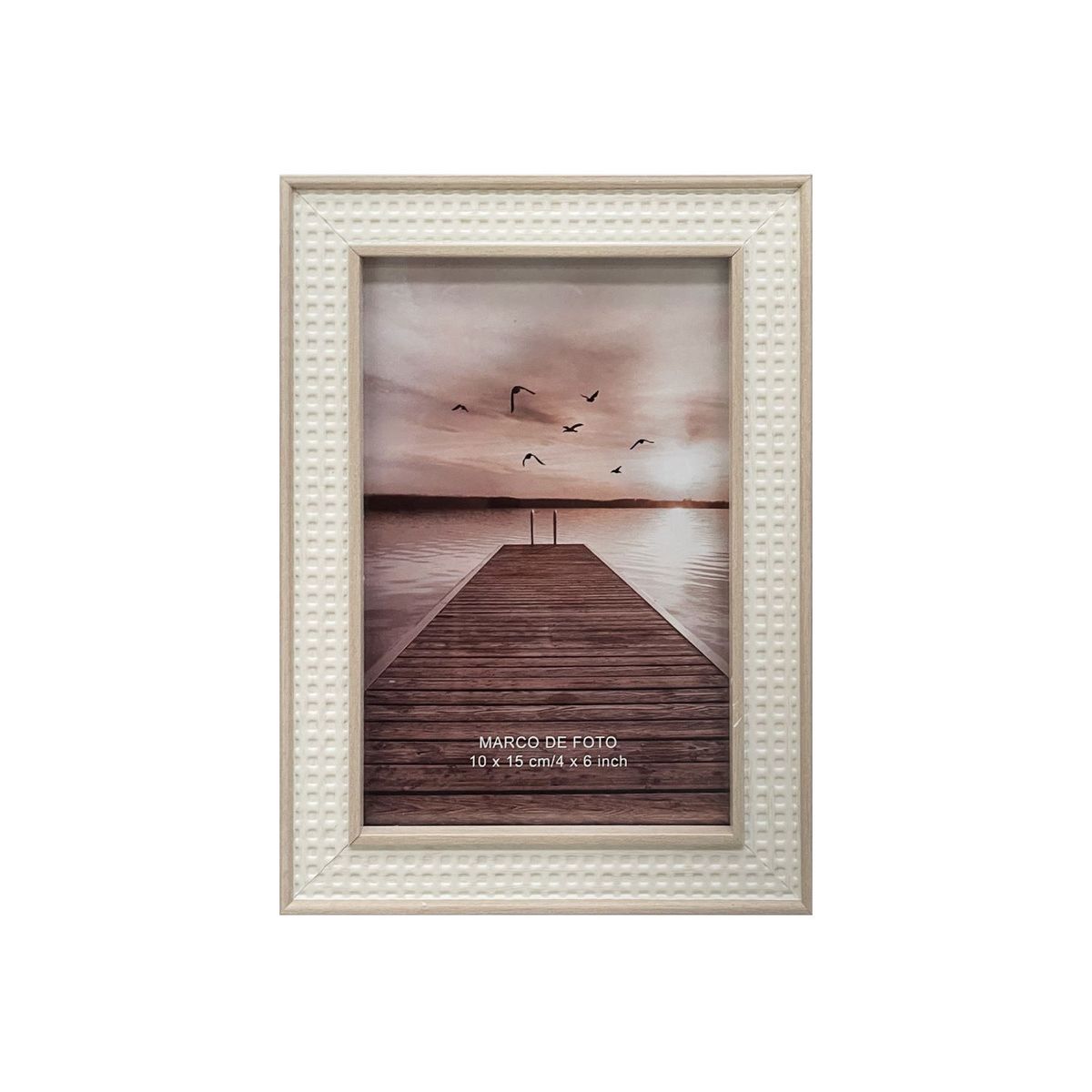 Porta Retrato Ally 10X15 Branco Just Home Collection, marca Just Home Collection - Foto Principal