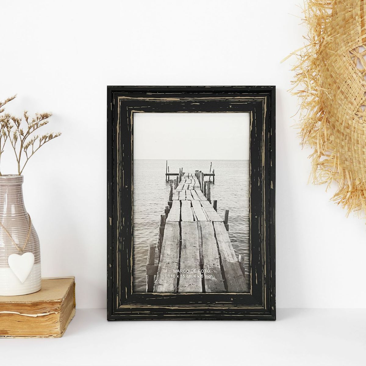 Porta Retrato Ally 13X18 Preto, marca Just Home Collection - Foto 2