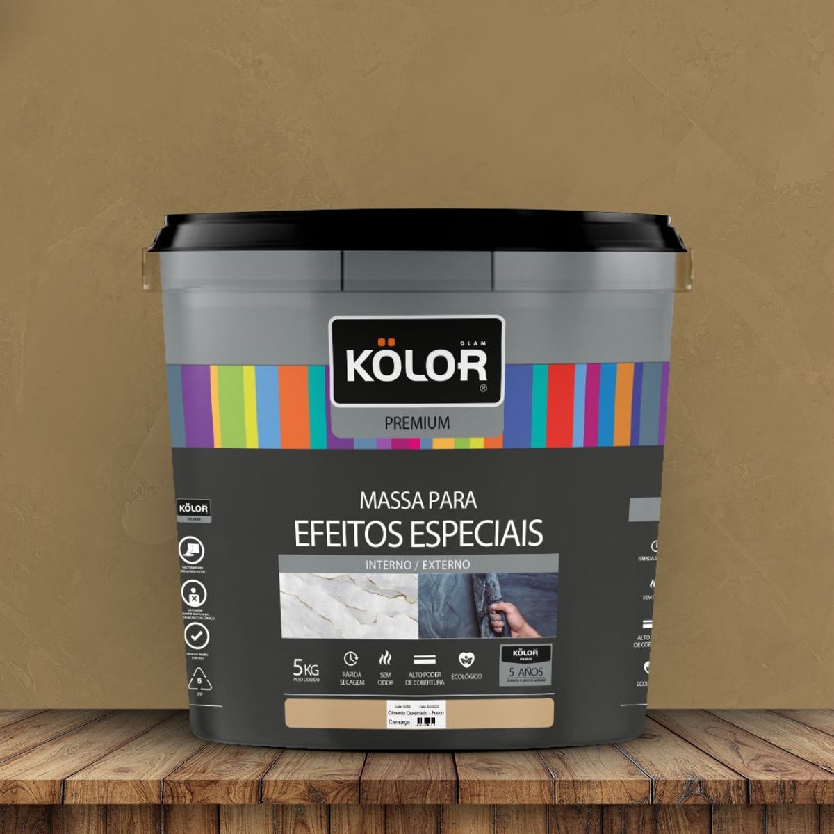 KOLOR CIMENTO QUEIMADO 5.0 KG CAMURÇA, marca Kolor - Foto Principal