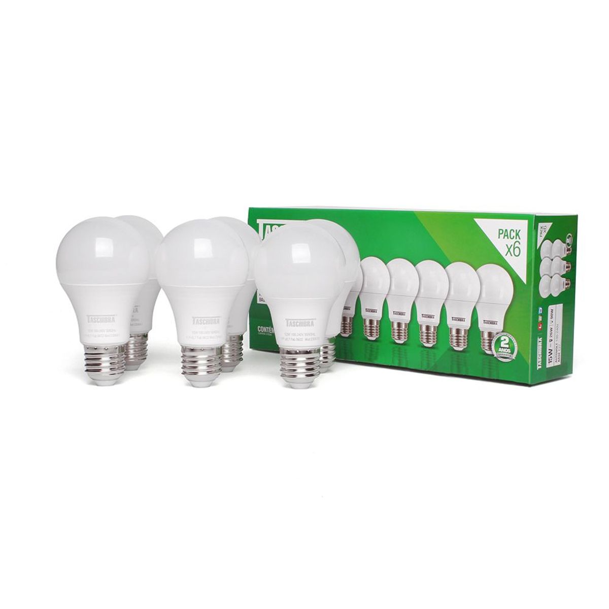 Lâmpada Led Tkl 100 / 17w 6500k Pack X6, marca Taschibra - Foto 2