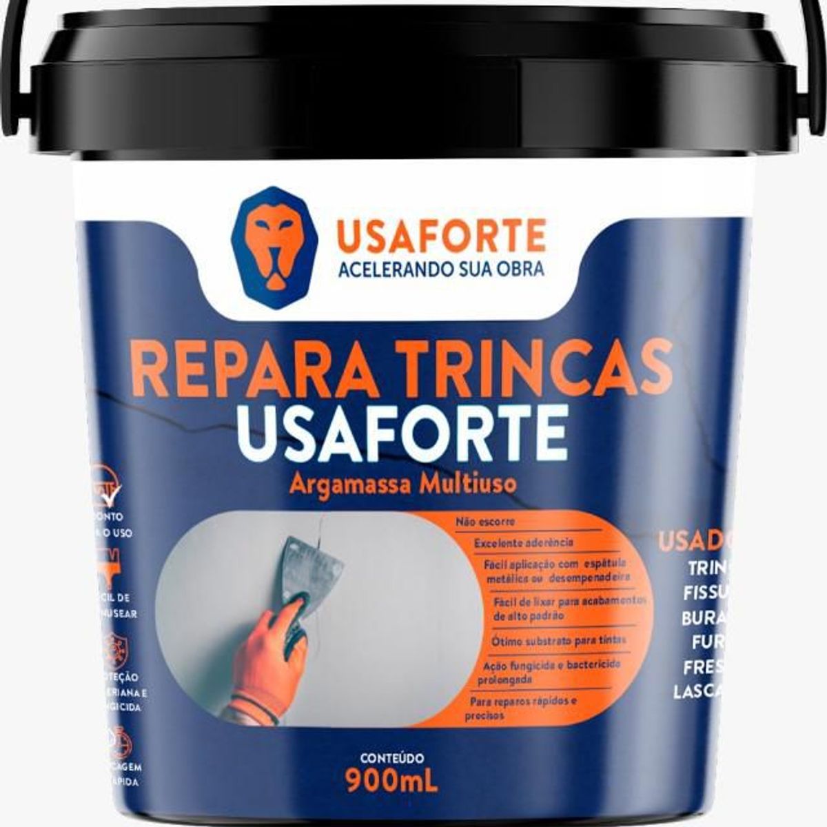 Repara Trincas Usaforte 1,5 Kg Usaforte, marca Usaforte - Foto Principal