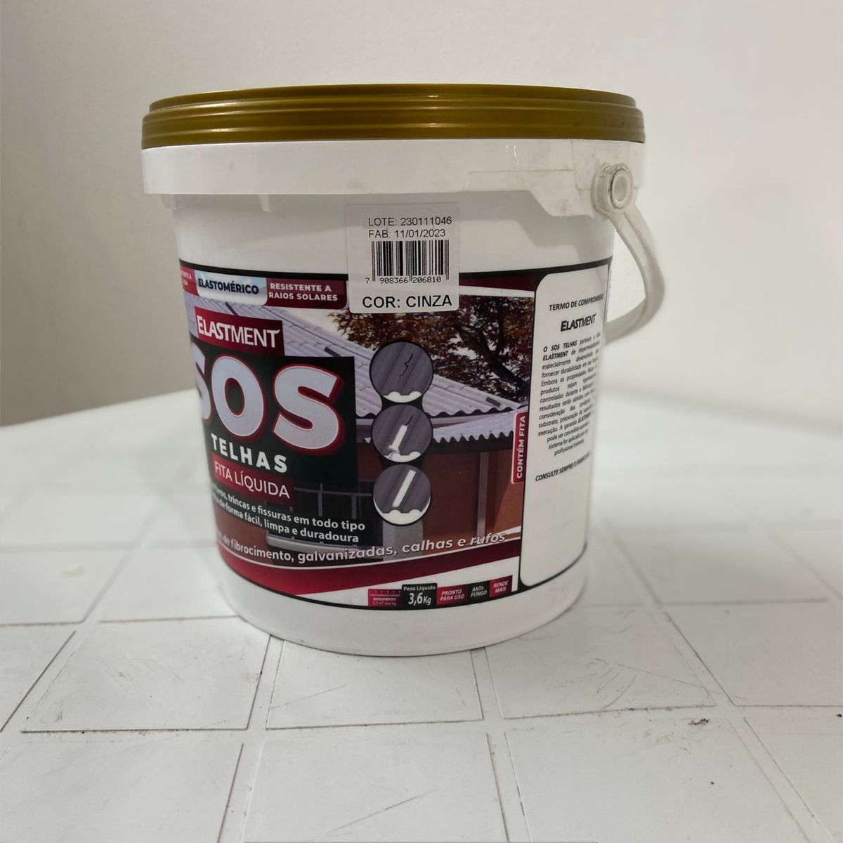 Sos Telhas Cinza 3,6kgs Drylevs, marca Drylevs - Foto Principal