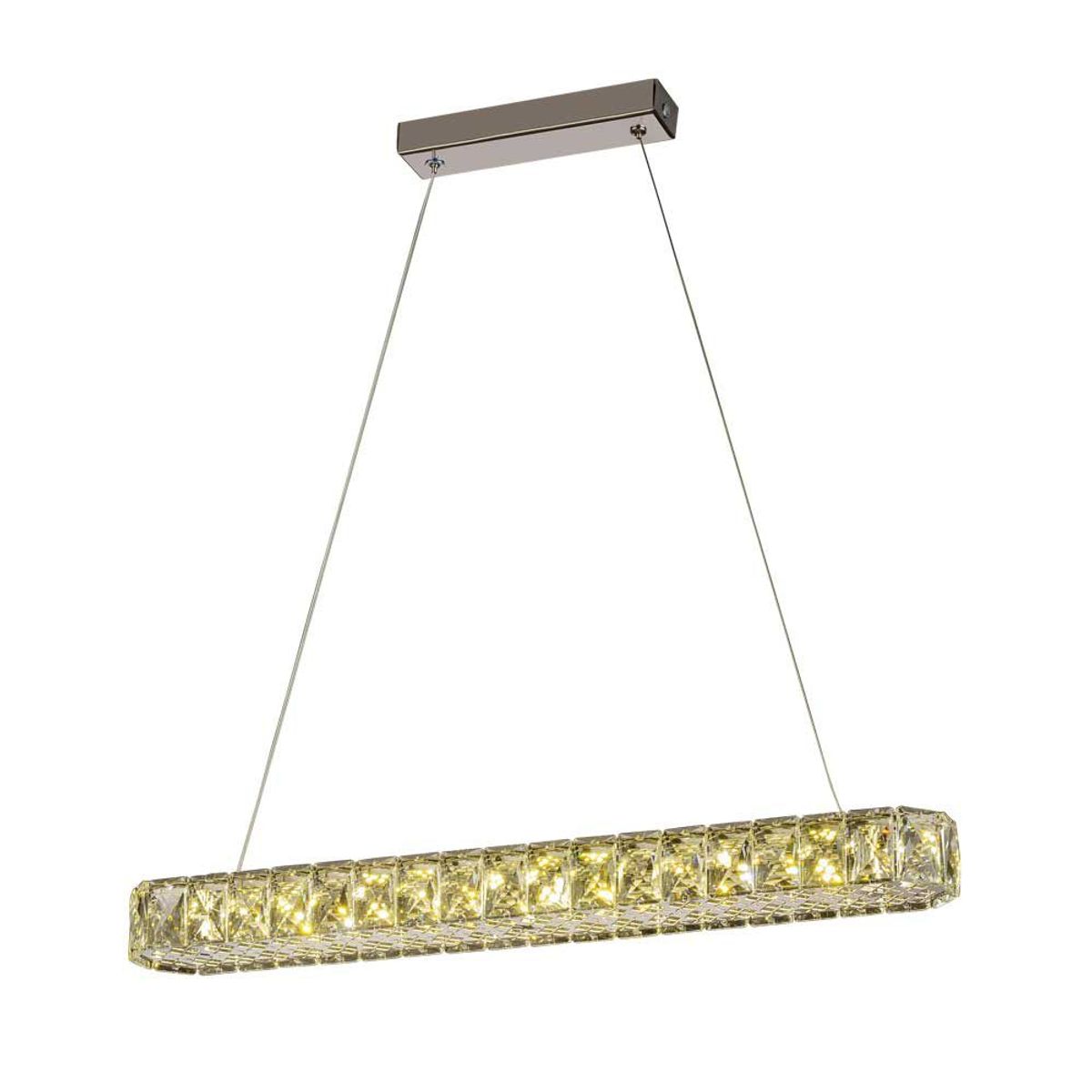 Pendente Tokyo Gold Led Strip Retangular 24w 4000k 600x95 Mm, marca Bronzeart - Foto Principal