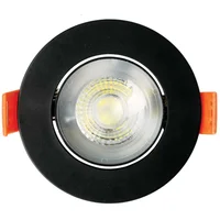 Easy Led Redondo Preto 3w 6,5k 7,5cm