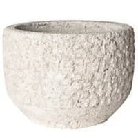 Vaso em Formato de Pedra Branca, 22 X 16 Cm Just Home Collection