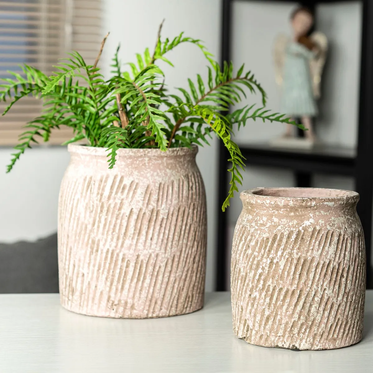 Vaso Pr Natural 19x19x20,5 Just Home Collection, marca Just Home Collection - Foto 2