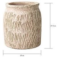 Vaso Pr Natural 19x19x20,5 Just Home Collection