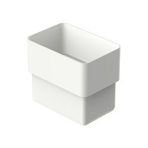 Acoplamento Retangular Aquapluv Style 9x10,1cm Branco