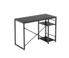 Mesa de Escritorio com 2 prateleiras Preto 110X50X76cm Just Home Collection