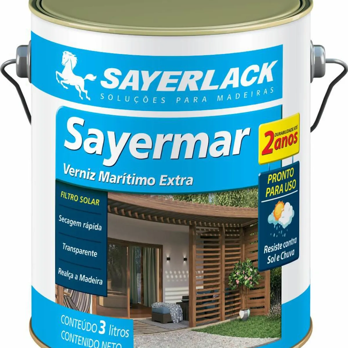 Verniz Marítimo Extra Sayermar 3L Transparente Sayerlack, marca Sayerlack - Foto Principal