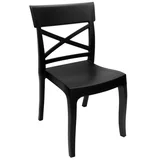 Cadeira Terraza em Resina cor Grafite Just Home Collection