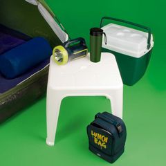 Mesa de Plástico de Apoio Quadrada Branca Mor