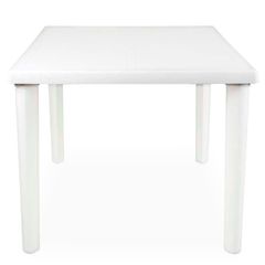 Mesa de Plástico Quadrada Desmontável Branca Mor