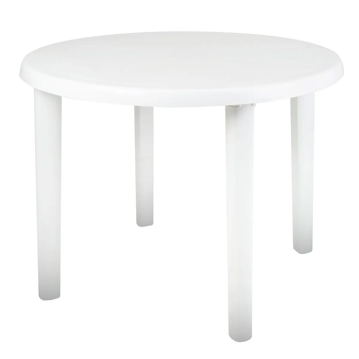 Mesa de Plástico Redonda Desmontável Branca Mor, marca Mor - Foto Principal