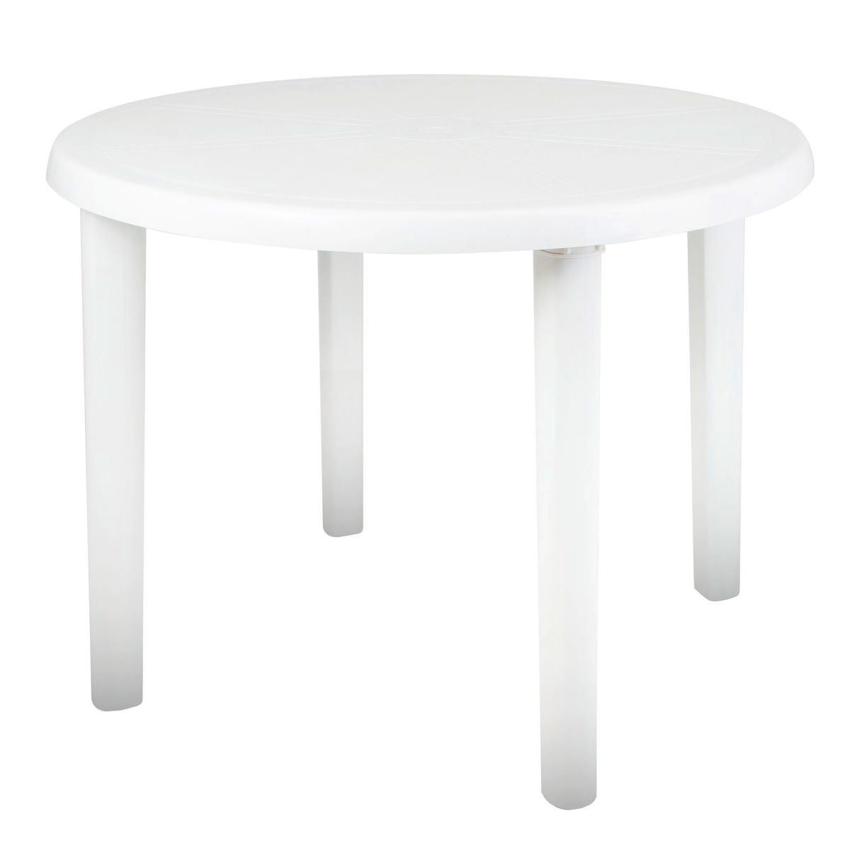 Mesa de Plástico Redonda Desmontável Branca Mor, marca Mor - Foto Principal
