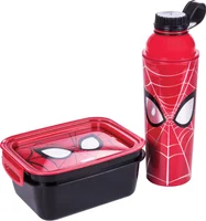 Kit Garrafa com Marmita Homem Aranha Plasútil