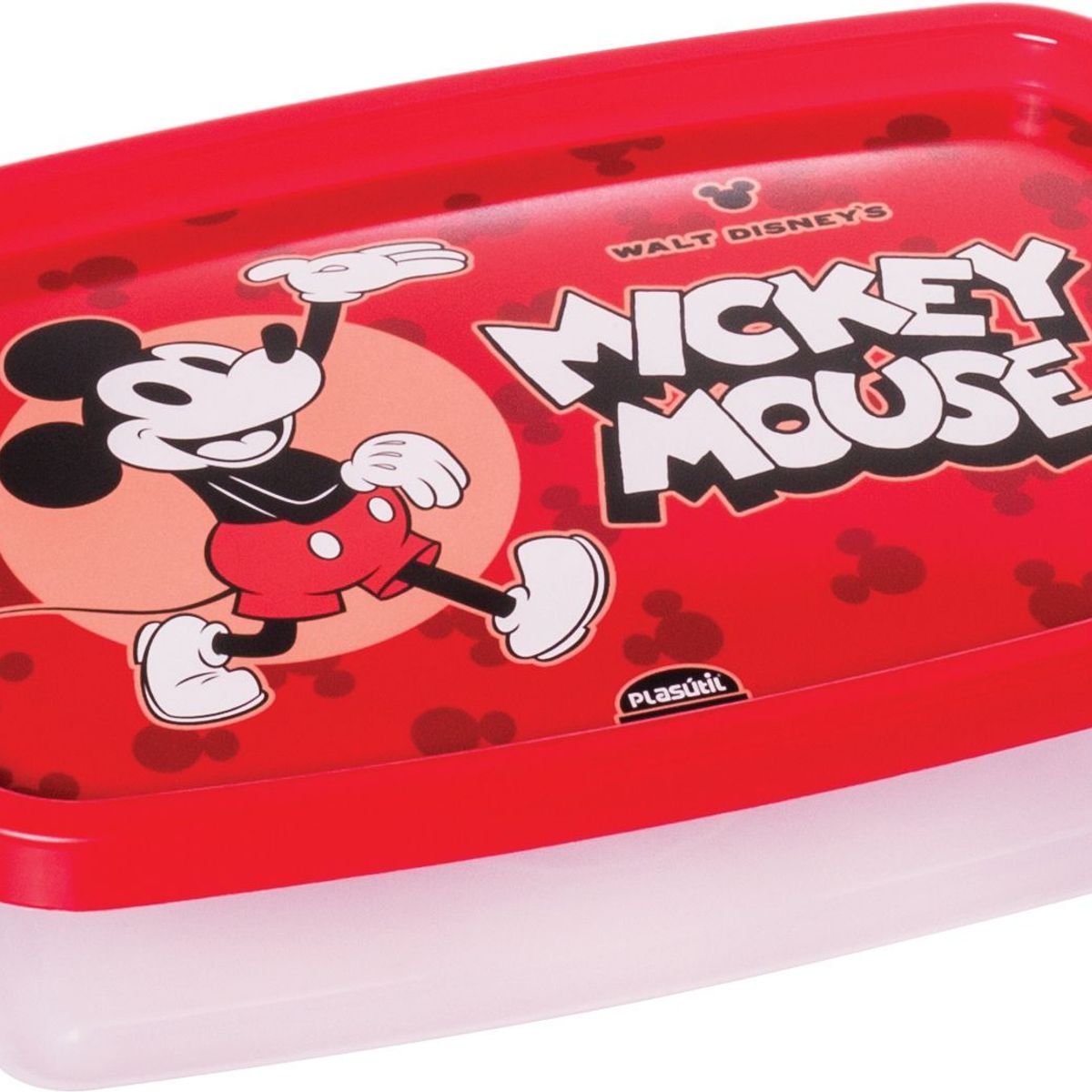 Pote Retangular Decorativo Mickey Ud 620 ml Plasútil, marca Plasútil - Foto Principal