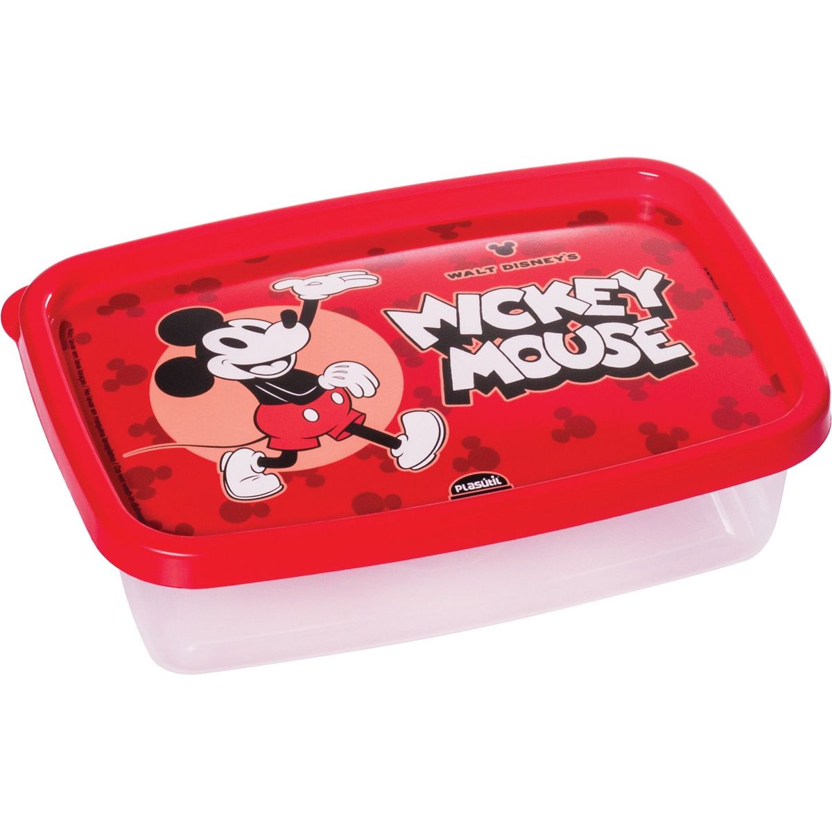 Pote Retangular Decorativo Mickey Ud 620 ml Plasútil, marca Plasútil - Foto Principal