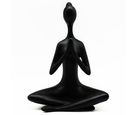 Figura de Ioga Preta 25.8 Cm