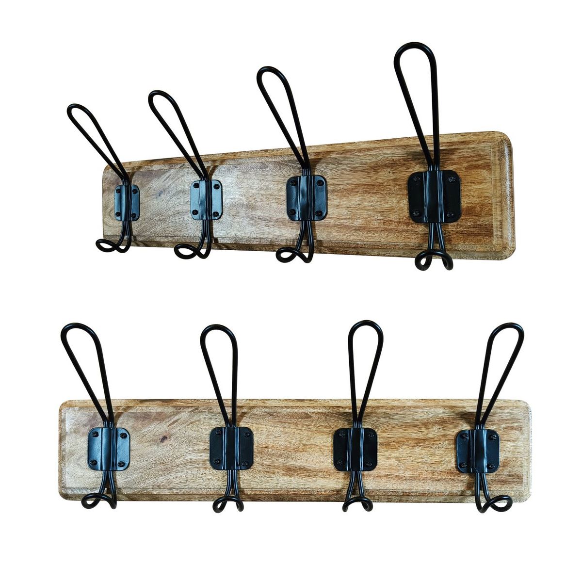 Cabideiro Preto com 4 Ganchos 45 Cm Just Home Collection, marca Just Home Collection - Foto Principal