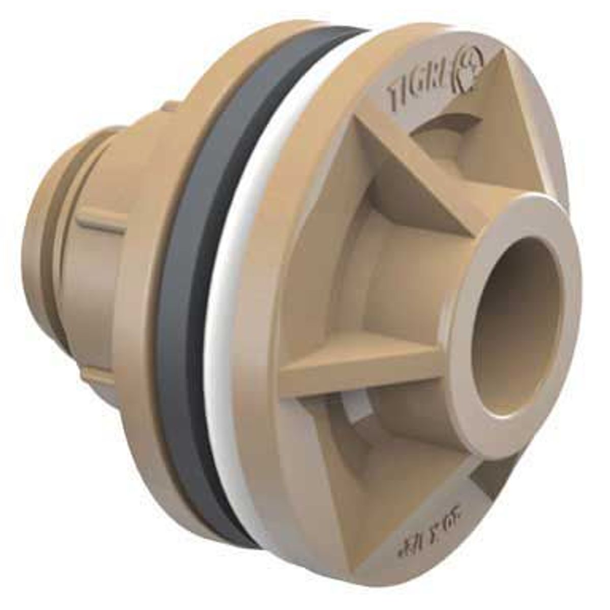 Adaptador Flange Soldavel / Roscável Caixa De Água marrom 25mmx3/4, marca Tigre - Foto Principal