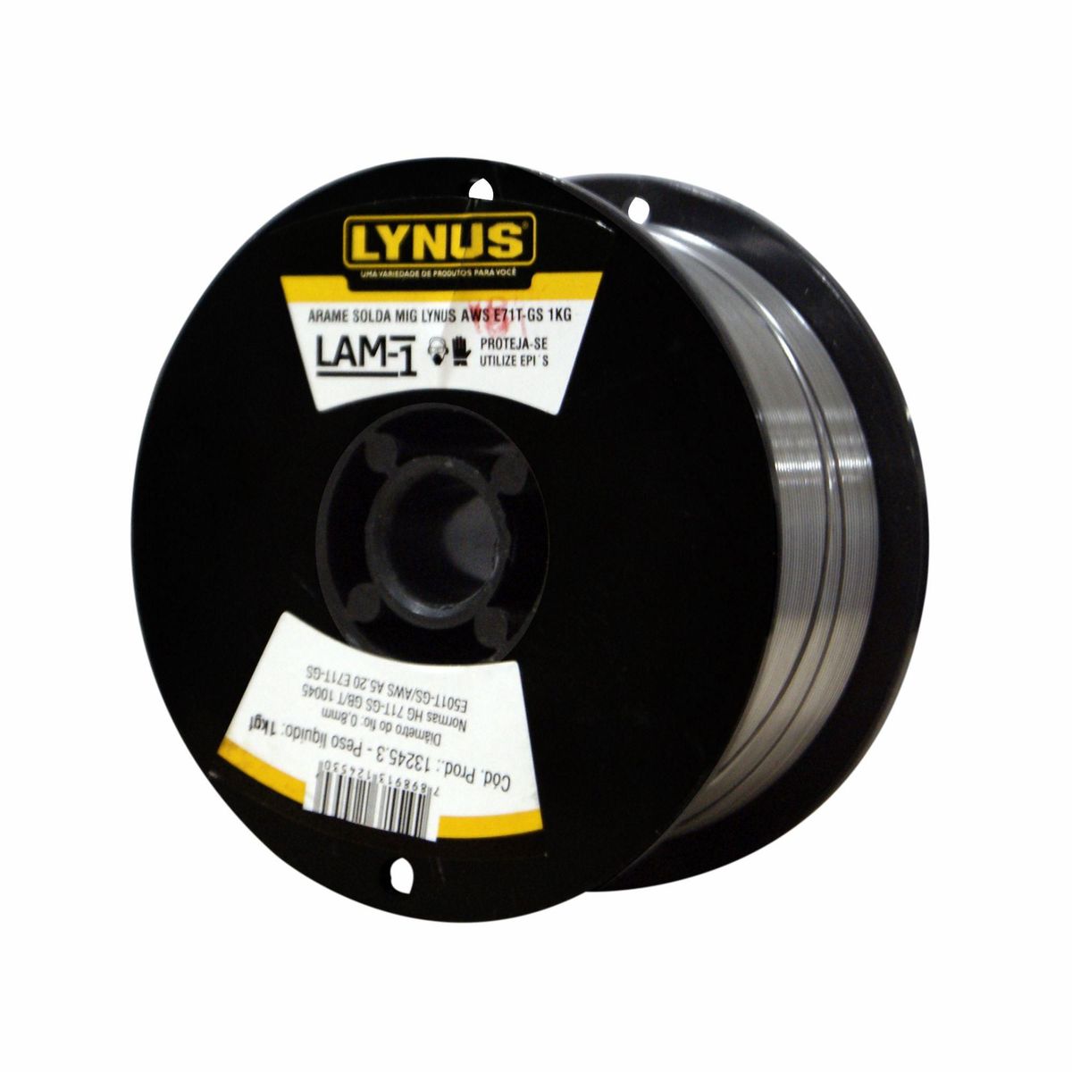 Arame Solda Mig Lynus Aws E71t-gs 1kg 0,8 m Lynus, marca Lynus - Foto Principal