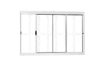 Janela Correr sem Grade 2 Folhas Vidro Liso Unic Sol 150x100 Branco