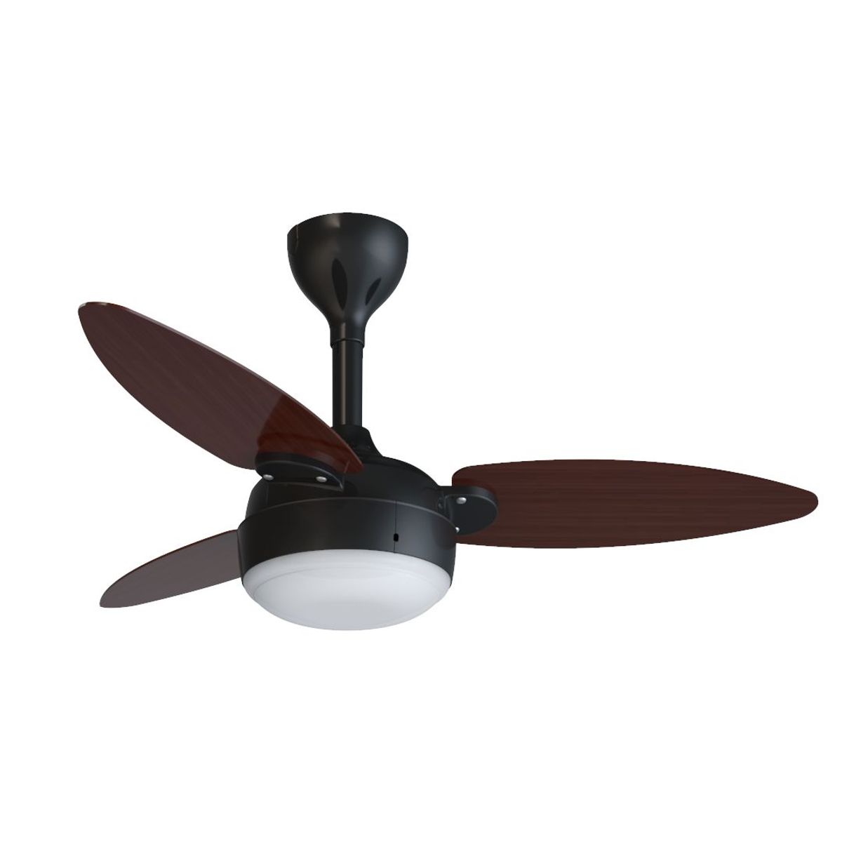 Ventilador Teto Elluz 3 Pás Preto e Tabaco Inverter Bivolt 11186 Ventisol, marca  - Foto Principal