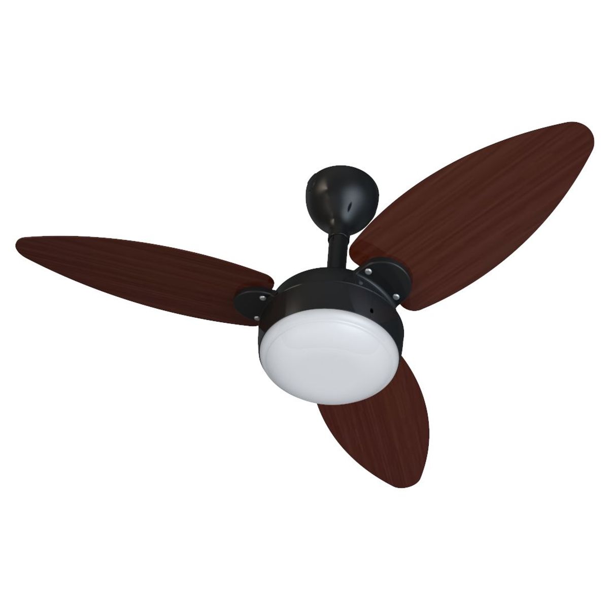 Ventilador Teto Elluz 3 Pás Preto e Tabaco Inverter Bivolt 11186 Ventisol, marca  - Foto 2
