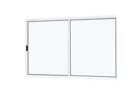 Janela Correr sem Grade 2 Folhas Vidro Liso Slim Modular 100x100 Branco