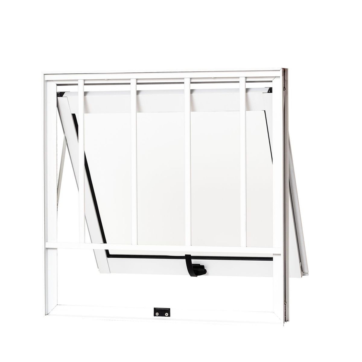 Ramassol - Maxim ar com Grade Vidro Liso Cristal 60x60 Branco