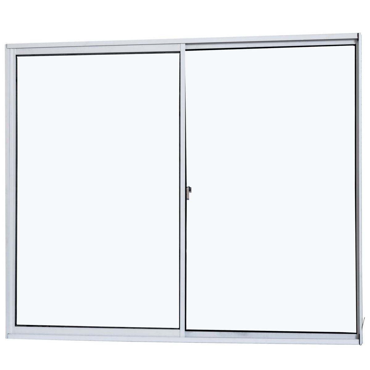 Janela Correr sem Grade 2 Folhas Vidro Liso Sim 120x100 Branco, marca Ramassol - Foto Principal
