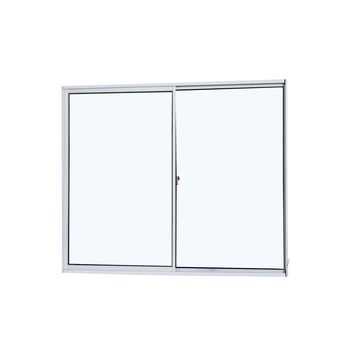 Janela Correr sem Grade 2 Folhas Vidro Liso Sim 120x100 Branco, marca Ramassol - Foto Principal