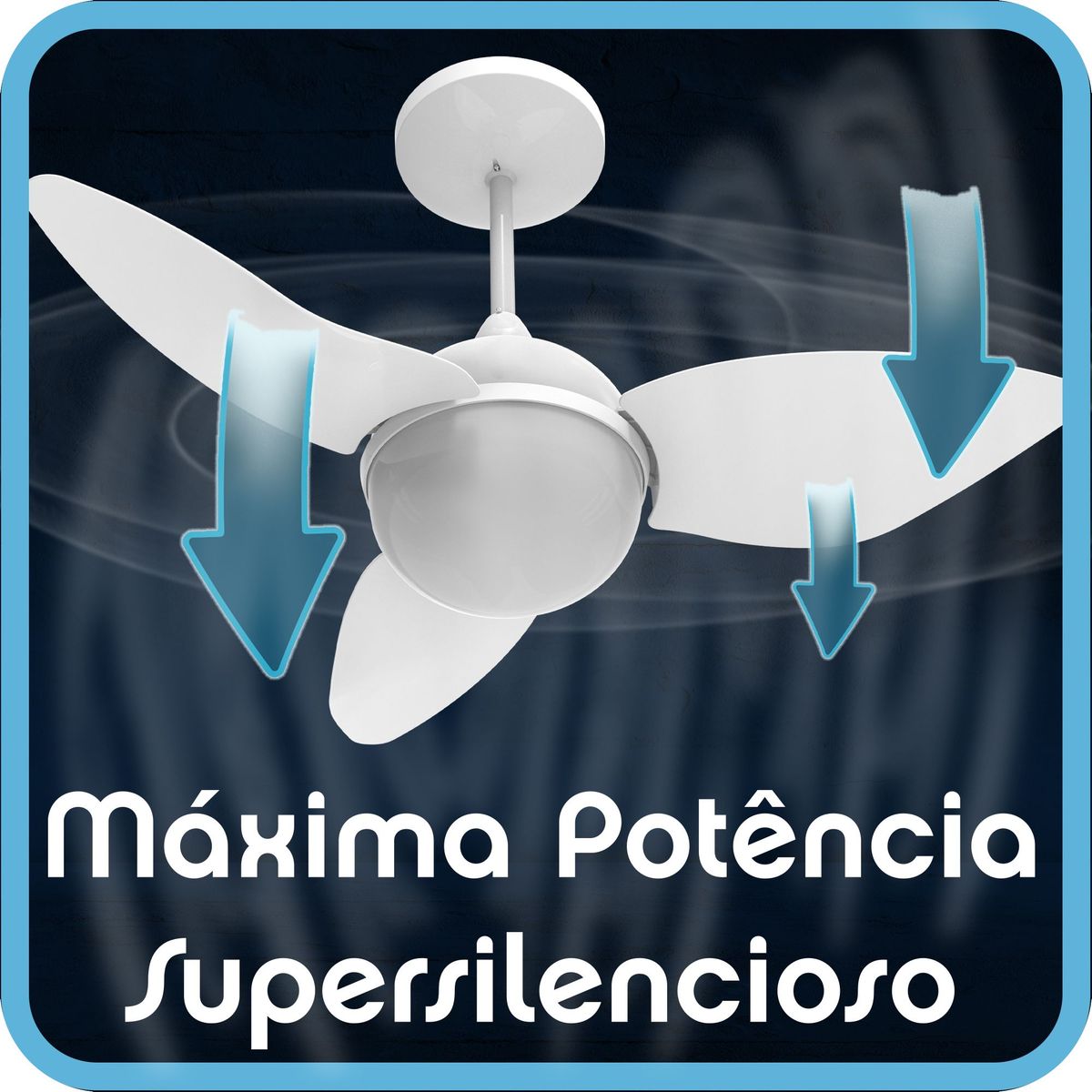 Ventilador Teto Aliseu Smart 220v - Preto, marca Aliseu - Foto 2
