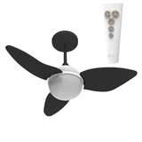 Ventilador Teto Aliseu Smart 127v - Preto com Controle Remoto