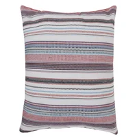 Almofada Franjas 45X45 Multicolorida Just Home Collection