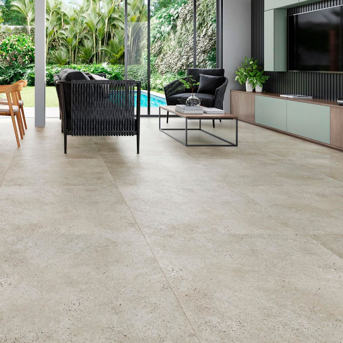 Piso Vinilico Lvt Cola Big Chicago Cinza 3mm 91x91 Cx8,36m²  Eucafloor, marca Eucatex - Foto Principal