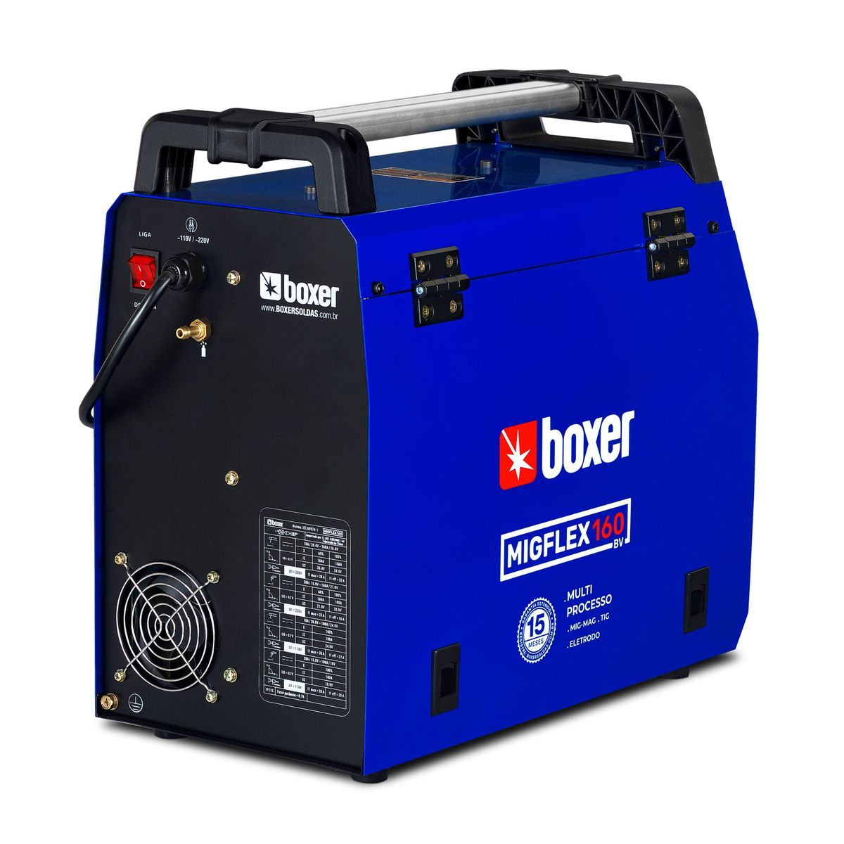 Inversora de Solda 160a Mig/mag/tig Migflex-160 Boxer Bivolt, marca Boxer - Foto Principal