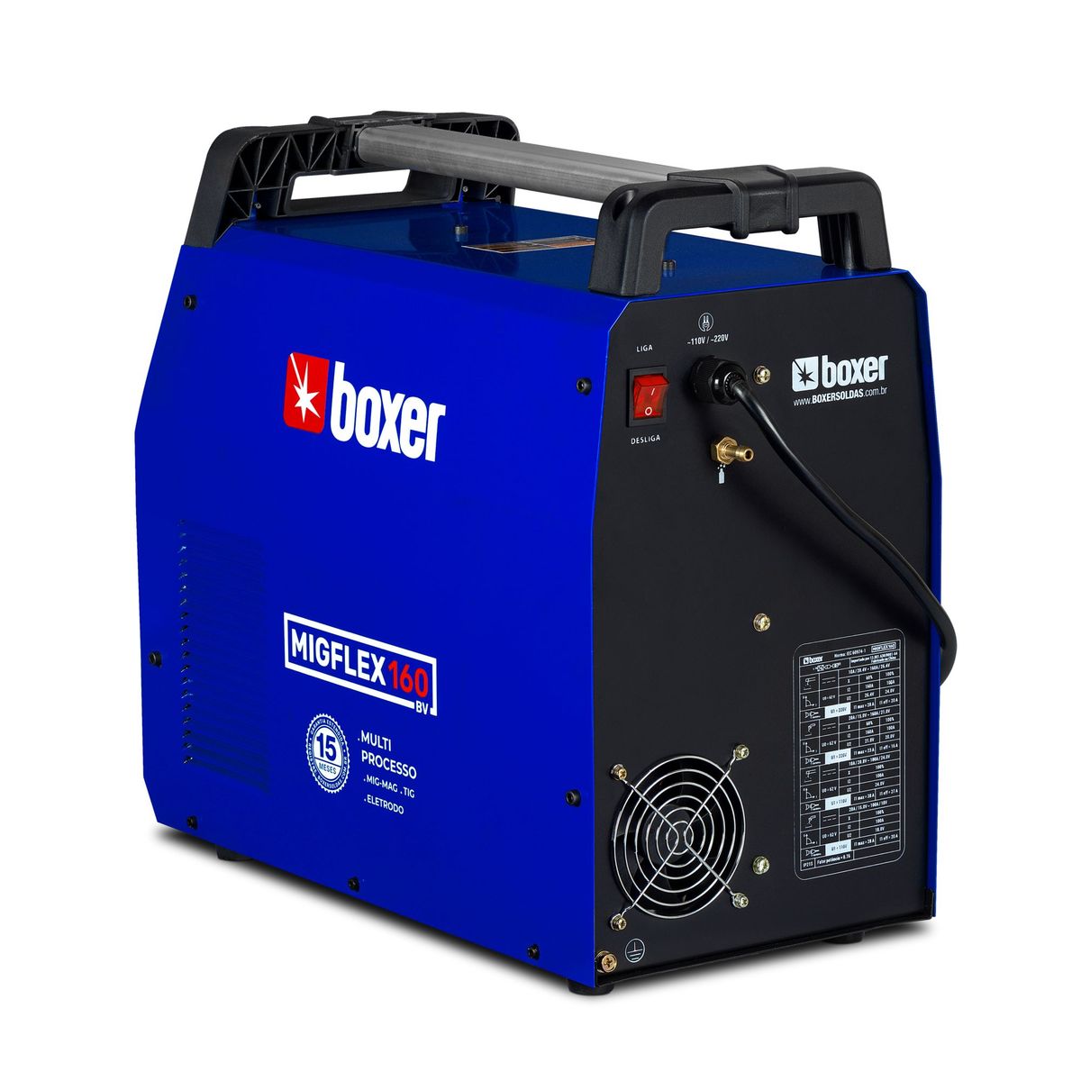 Inversora de Solda 160a Mig/mag/tig Migflex-160 Boxer Bivolt, marca Boxer - Foto 2