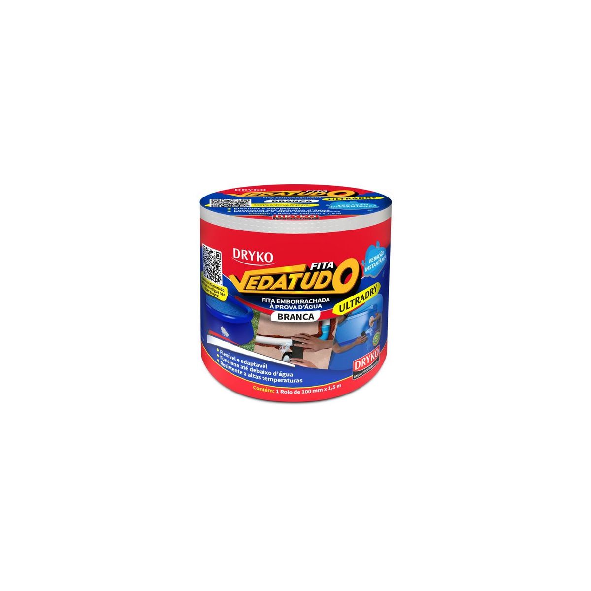 Fita Vedatudo Ultradry Branco Dryko, marca Dryko - Foto 2