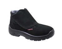 Botina Nobuck Velcro Bi Pp Preto 37 Kadesh