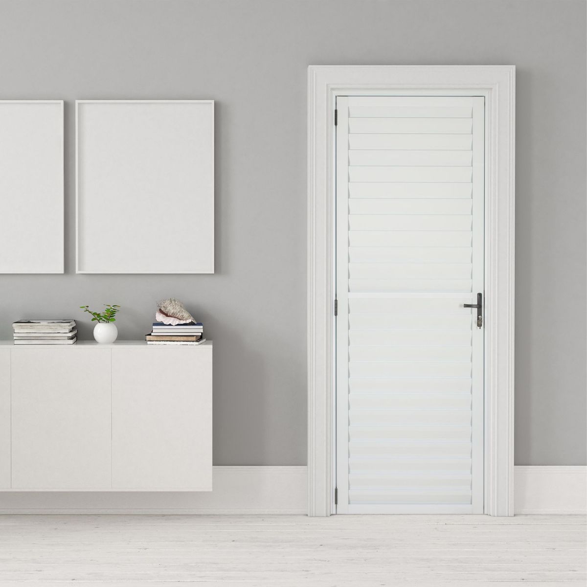 Porta Palheta Direita 210x70cm Branco Esquadrisul, marca Esquadrisul - Foto 2