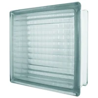 Bloco de Vidro Quadrado N-001 19x19cm Transparente Holztek.