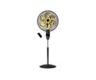 Ventilador Coluna Chronos,  40cm,  6pás, com Controle, Preto e Dourado 127v