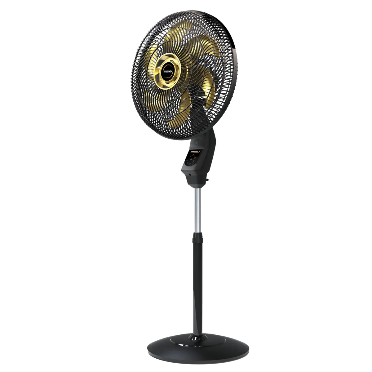 Ventilador Coluna Chronos,  40cm,  6pás, com Controle, Preto e Dourado 127v, marca Mallory - Foto 2