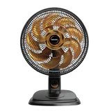 Ventilador de Mesa Egeo 40cm, 15pás, Preto Edourado, 220v
